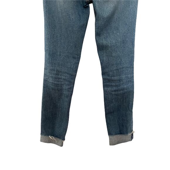 REVOLVE GRLFRND Womens Karolina Jeans Skinny Raw Hem Roll Up Blue Size 23 - Picture 6 of 10